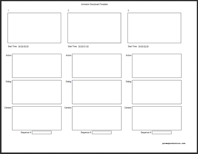 Free, printable, customizable storyboard templates