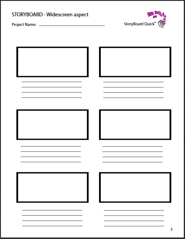 Tvc Storyboard Template